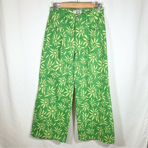 Free People We The Free denim wide leg crop pant size 25 - Picture 1 of 14